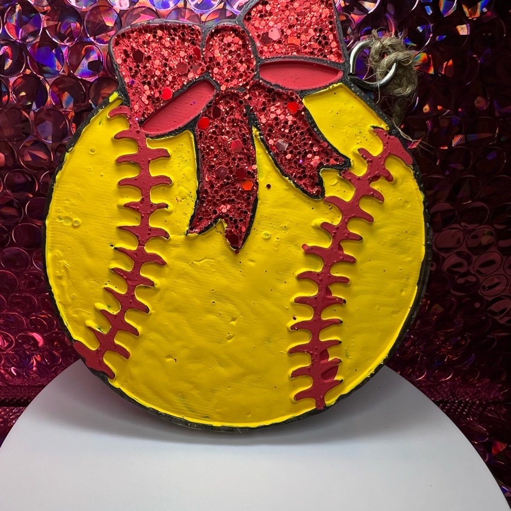 Yellow Softball 🥎 Car Freshie